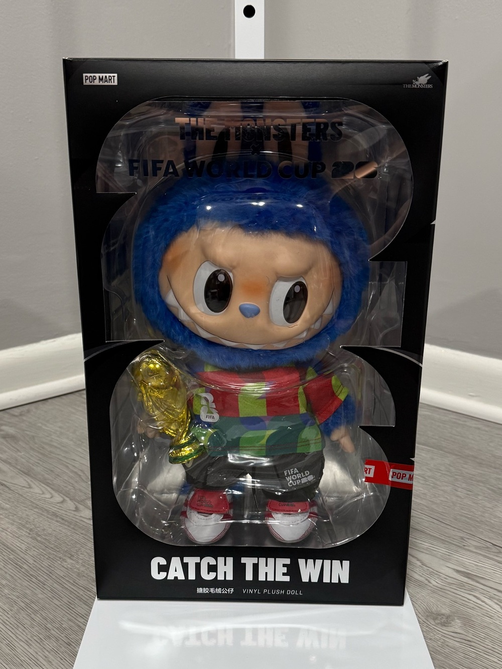 POP MART THE MONSTERS FIFA Catch the Win Vinyl Plush – Factory Sealed